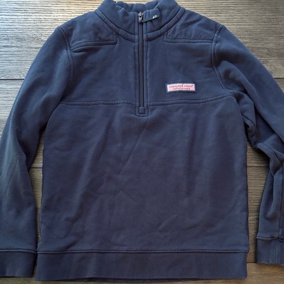 Vineyard Vines Dark Blue Half-Zip Sweater - Picture 1 of 2